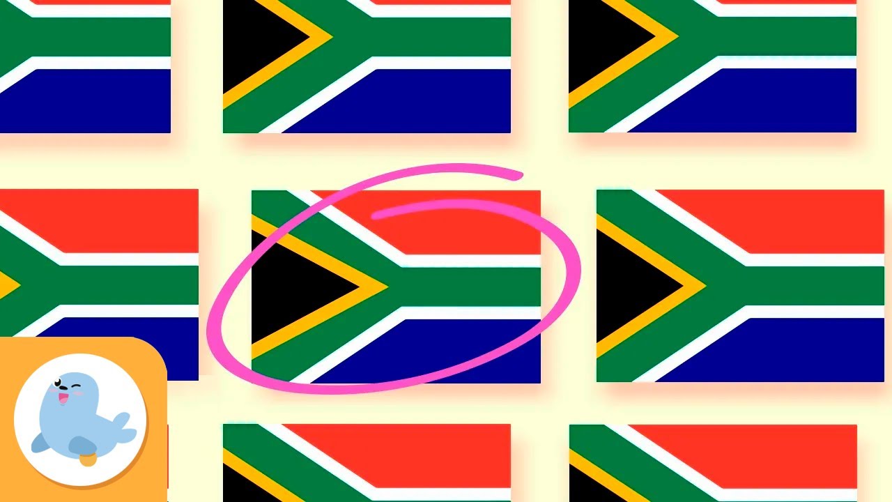 Afrique - Trouvez les différents drapeaux - Drapeaux de l'Afrique - Attention visuelle pour enfants