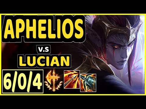 APHELIOS vs LUCIAN - 6/0/4 KDA BOTTOM ADC CHALLENGER GAMEPLAY - NA