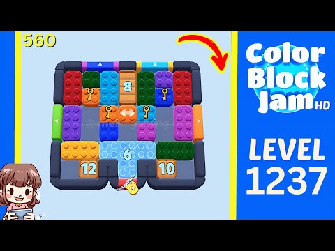 Color Block Jam Level 560 (1237) Solution Walkthrough - YouTube