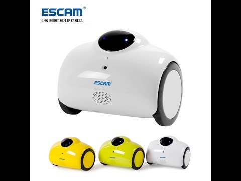 ESCAM Robot QN02 720P WiFi Mobility Camera unboxing and review