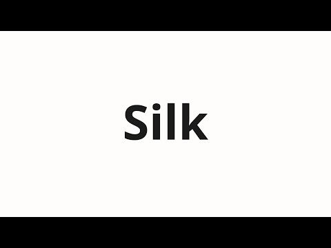 How to pronounce Silk