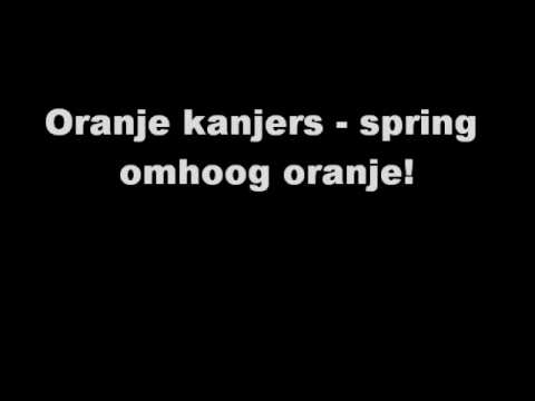 Oranje kanjers - spring omhoog oranje