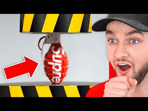 *NEW* 100 ITEMS vs HYDRAULIC PRESS! (Oddly Satisfying Moments!)