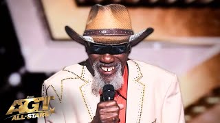 Blind Singer Robert Finley WOWS Simon Cowell with Original Song on AGT All-Stars 2023!