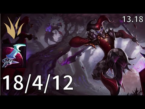 Shaco Jungle vs Evelynn - KR Master | Patch 13.18