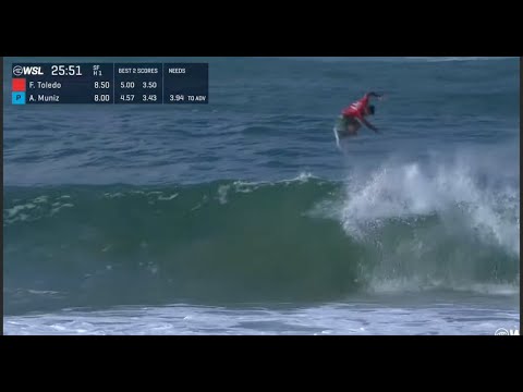 Filipe Toledo Barrel Alley Oop Combo Gold Coast Pro Perfect 10 2025 WSL - Burleigh Heads Crazy Wave!