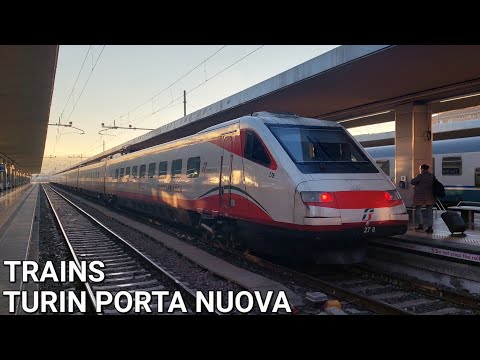 [4K] 🇮🇹 Trains in Turin Porta Nuova / 🇮🇹 Treni a Torino Porta Nuova (2022)