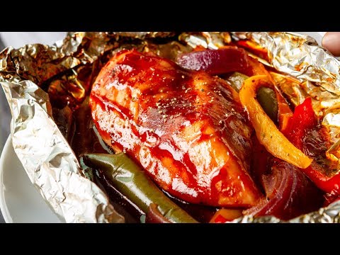 BBQ Chicken Foil Packets with Veggies