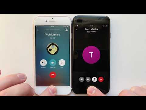 WhatsApp vs Signal Messenger Incoming Call