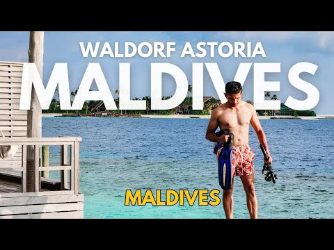 Waldorf Astoria Maldives Ithaafushi - Overwater Villa & Resort Tour 2024