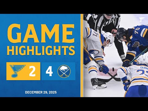 Game Highlights: Sabres 4, Blues 2