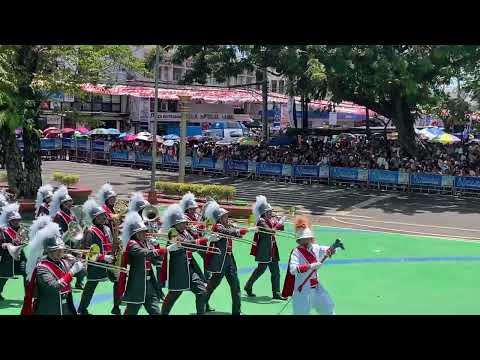 UNIVERSITY OF NUEVA CACERES BAND AND MAJORETTES MILITARY PARADE 2023