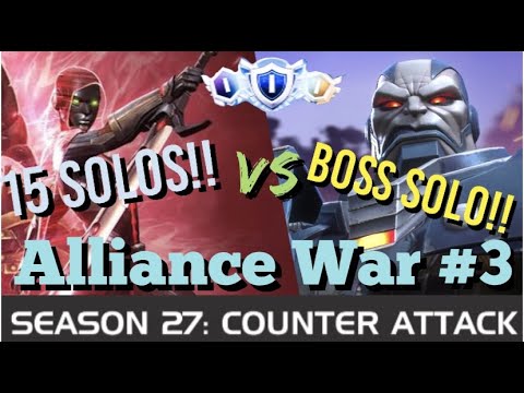 MCOC - Alliance War - Season 27 - War #3 - 15 Solos!! - G2099 VS Apocalypse Boss Solo!!