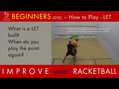 Squash57 beginners how to play - What is a let ball?
