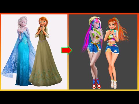 FROZEN: Compilation Elsa Anna Transformation 💄💄 Before And After? GLOW UP