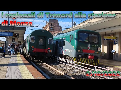 i regionali di Trenord alla stazione di Monza - 2.10.2022