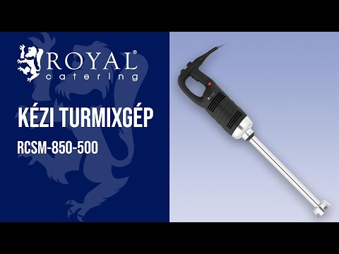 Videó - Kézi turmixgép - 850 W - Royal Catering - 500 mm - 8 000–18 000 fordulat/perc