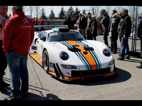 Porsche 911 GT1 amazing loud sound HD