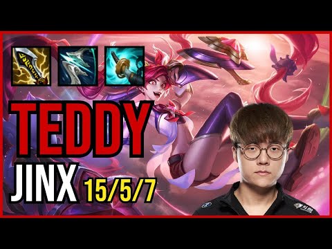 TEDDY - JINX vs APHELIOS ADC - KR Challenger - Patch 11.3