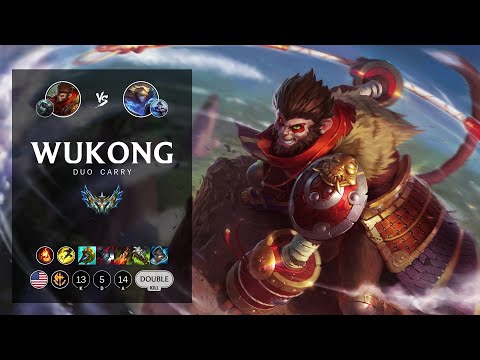 Wukong ADC vs Ezreal - NA Challenger Patch 12.15