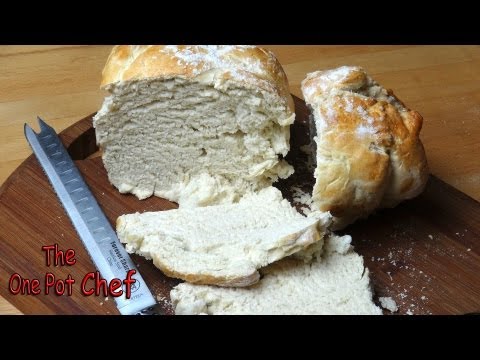 Country Style Loaf of White Bread | One Pot Chef
