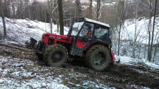 Zetor 7245 a naviják Krpan 5,5 Zetor 7245 a naviják Krpan 5,5