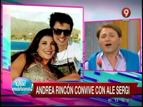 Andrea Rincón lives with Ale Sergi