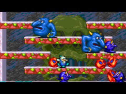 Arcade Longplay: Snow Bros. - Nick & Tom (1990)