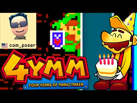 4 Years of Mario Maker 🎉 Unbreakable Determination 🎉 com_poser