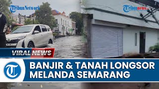 Tak Cuma Banjir, Tanah Longsor Juga Melanda Semarang, 1 Mobil Ikut Ambles di Permata Puri Ngaliyan