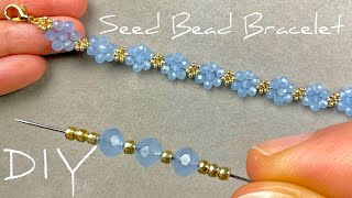 Daisy Flower Bracelet Tutorial: Easy Beaded Jewelry | Crystal Beads Bracelet Making