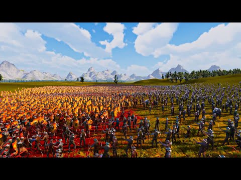 30000 Archer VS 10.000 Roman Soldier - Ultimate Epic Battle Simulator UEBS 2