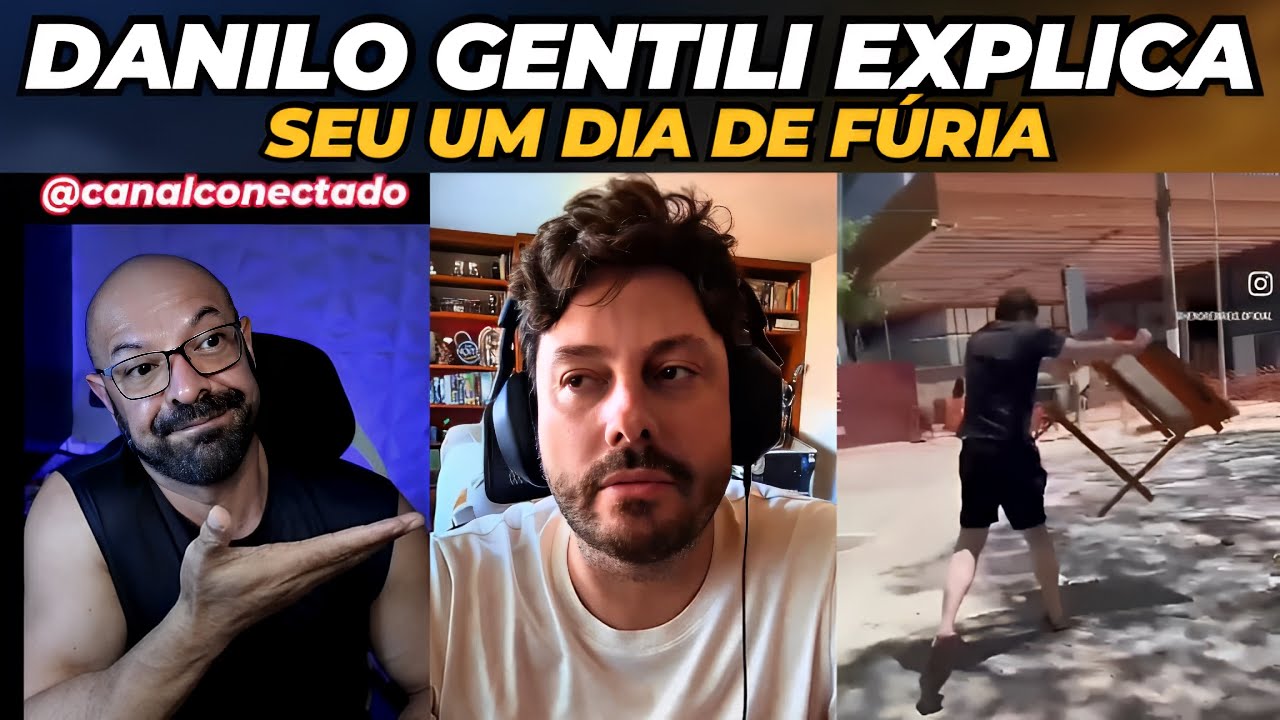 Danilo Gentili explica seu dia de fúria.