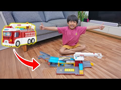 Mainan Mobil Pemadam Bisa Berubah Menjadi Markas Pemadam Kebakaran Dunia Kyo