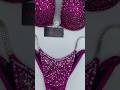 Fuchsia Sparkle Edge Bikini Competition Suit BM182-1