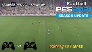Norway vs France | eFootball PES 2021 Simulation