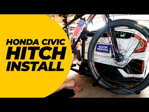 Honda Civic Hatchback [Sport Hitch] Install 1 1/4" 10th Gen 18 2019 2020 Sedan BV Rack Installation