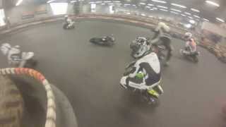 preview picture of video 'Pagani Productions @ Dvd trailer pocketbike/minibike training indoor kartbaan swalmen 15-12-2013'