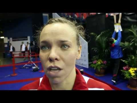 Karen Cockburn Interview - Part 2 - 2011 world trampoline championships