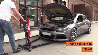 Кран гидравлический складной 1 т Wiederkraft WDK-83201, передвижной, гаражный