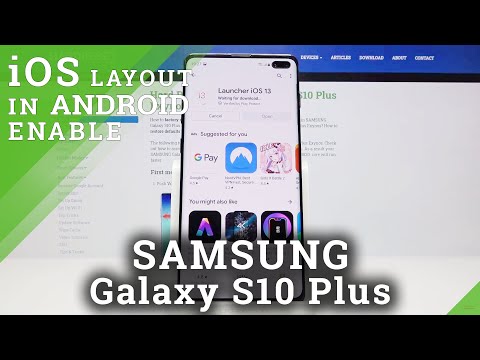 How to Download and Install iOS Launcher in SAMSUNG Galaxy S10 Plus – Apple Menu