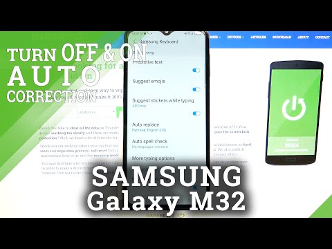 Keyboard Text Correction Option – SAMSUNG Galaxy M32 and Text Writing