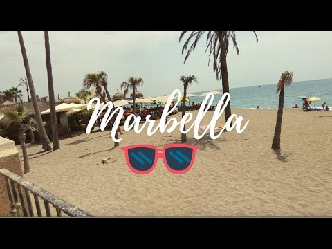 MARBELLA Beach walk 4k -  | Malaga beaches | Costa del Sol beaches