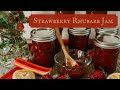 how to make strawberry rhubarb jam with no pectin preserving strawberries seasonal recipes