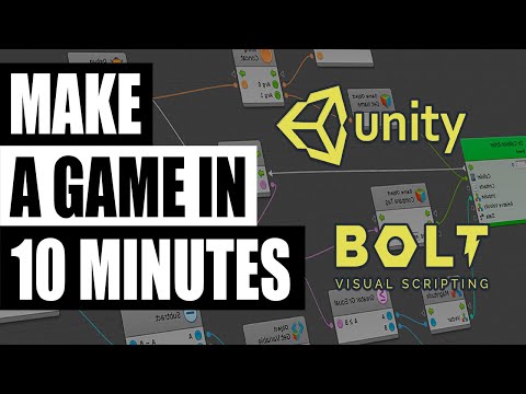 Make A Game In 10 Mins Using Bolt Visual Scripting And Unity