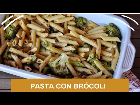 Pasta con brócoli y tomates secos