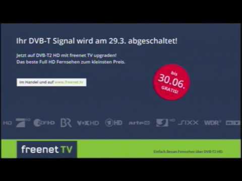 "DVB-T Signal wird abgeschaltet" - Hinweis (2017)