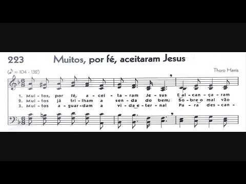 Hinário 5 CCB - Hino 223 - Muitos, por fé, aceitaram Jesus - Strings - Teclado Yamaha PSR S670