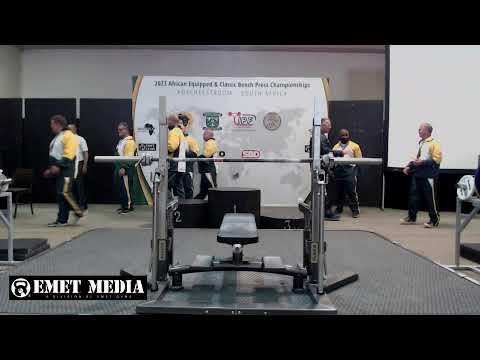 Africa Bench Championships Equiped 2023: Men 53kg - +120kg