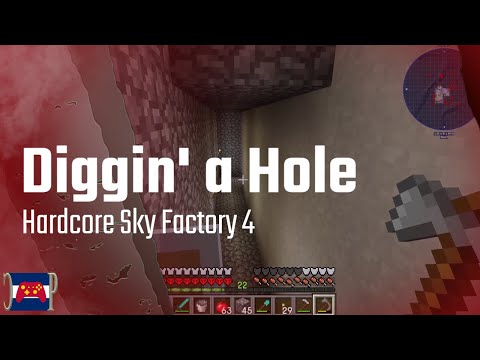 Digging the Basement: Hardcore Minecraft Sky Factory 4 Crash Landing - Ep 17